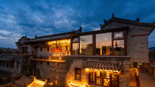 老城根・黛瓦星檐|新中式观景四合院(大同古城代王府店)