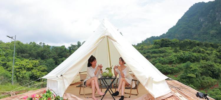 华平奥拉山农场住宿及豪华露营(Ora Hill Farmstay & Glamping Hoa Binh)图片