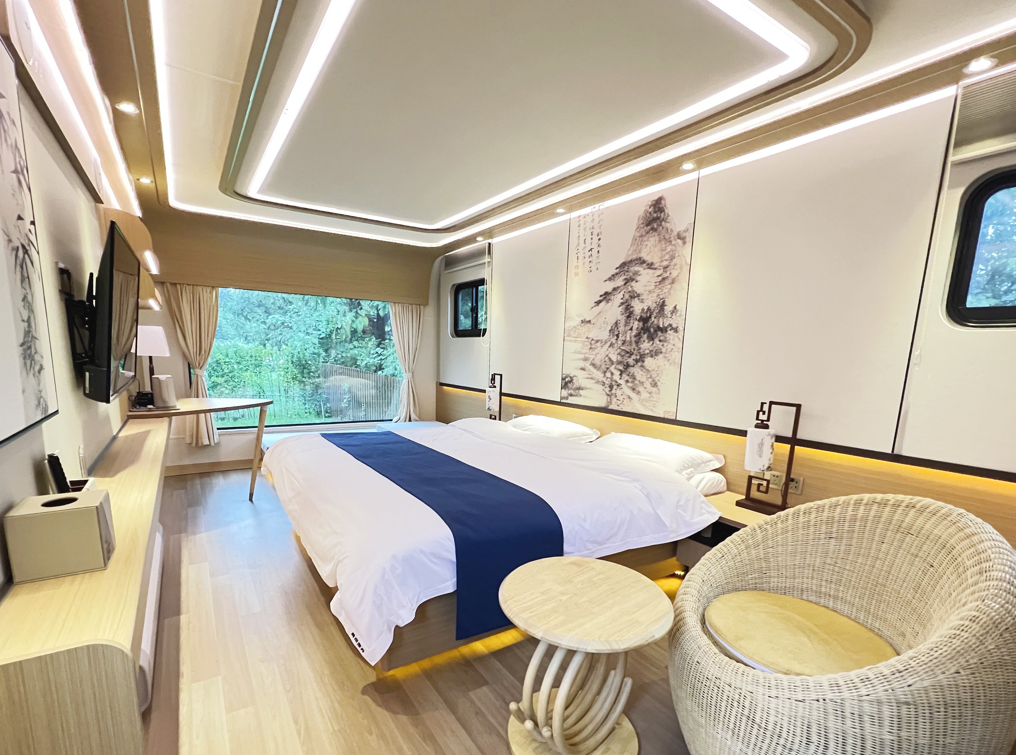 Huangdi health resort RV camping baseOver view