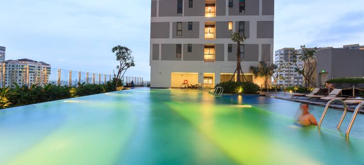 胡志明市第4郡Rivergate大厦公寓(无边际，普尔省)(Apartment Rivergate Building, Saigon Dictrict 4, Infinity, Pool)图片