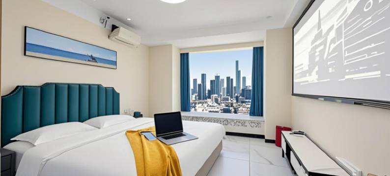 悦家·海景影音|城市设计师美宿(威海站韩乐坊夜市店)图片