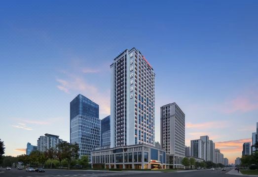 杭州萧山人民广场希尔顿欢朋酒店外景图