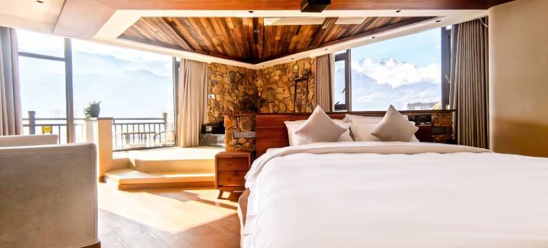 归景一号·Qiang view全景私汤度假民宿(古羌城景区店)图片