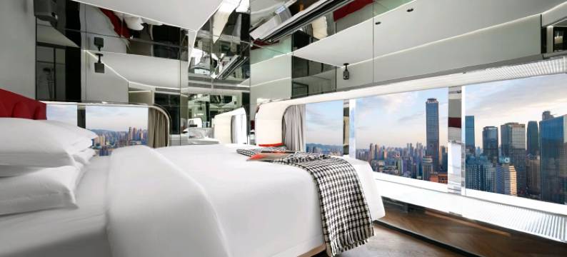 重庆解放碑洪崖洞BERKIN佰利金高空江景酒店图片