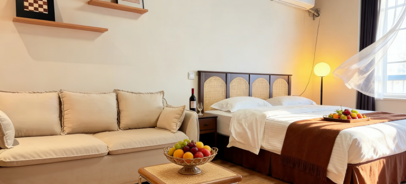 廊坊•夕岚予梦丨WELCON•EWARMACCONDDATON观景民宿(广阳万达店)图片