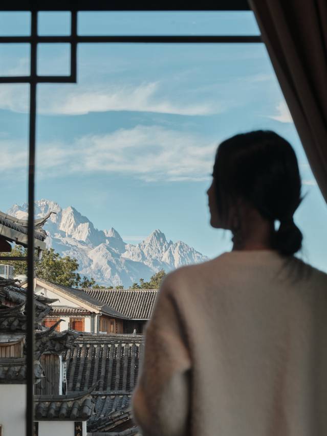 俏半山一城·设计师观古城雪山屋顶咖啡美宿(丽江古城大水车店)图片