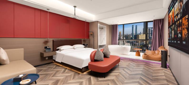 栖木·Cityscape高空酒店(南昌红谷滩万达广场卫东地铁站店)图片