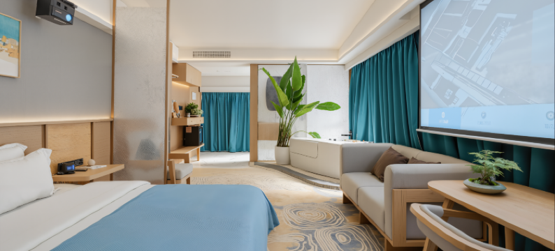 一宅新中式合院·智能客控丨设计师美学轻奢酒店(雅安高铁站店)图片