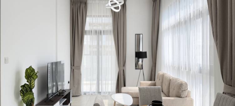La Perla 朱美拉村圈高端度假公寓，配有游泳池和健身房(Premium Holiday Apartment at La Perla JVC with Pool & Gym)图片