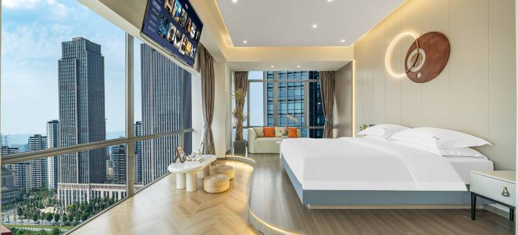 天壹·全景智能酒店(重庆江北国际机场中央公园地铁站店)图片