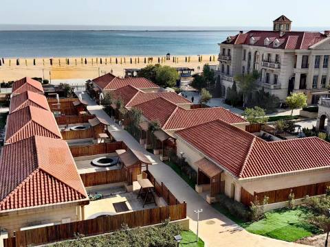 东疆湾观海温泉私汤庭院