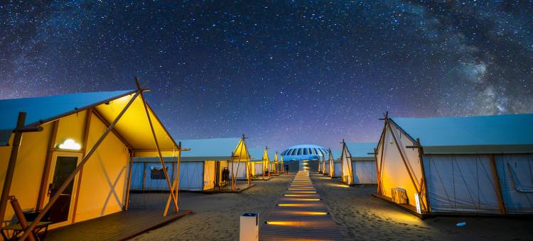 响沙湾悦沙岛帐篷营地图片