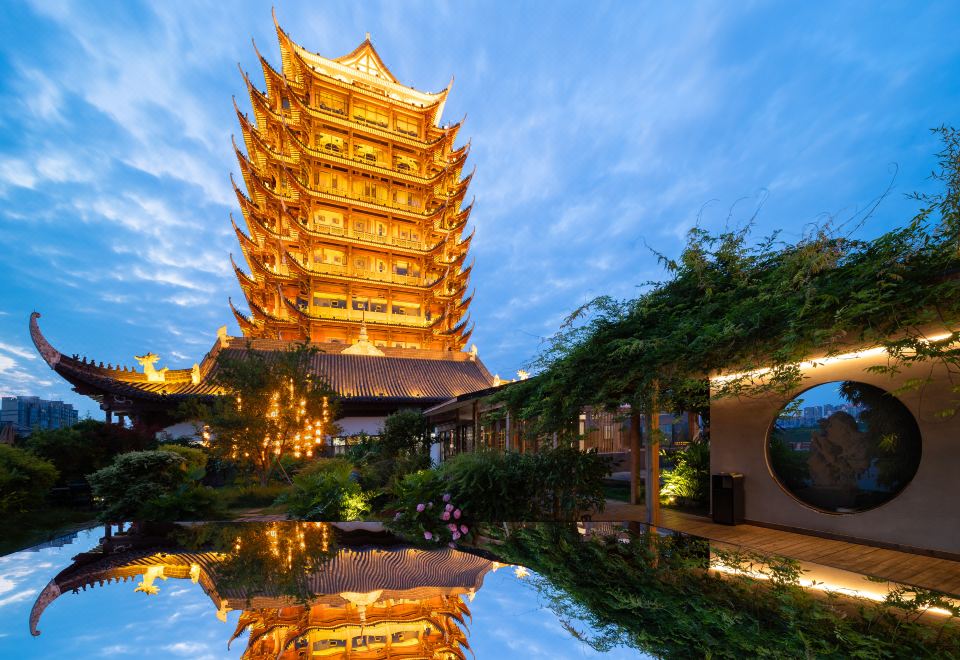 眉山一溪云酒店外景图