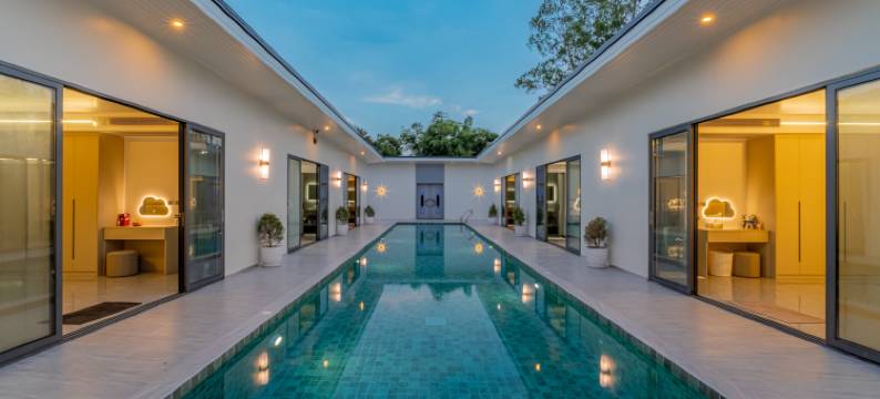 TML时尚庄园大别墅|6房8卫|豪华KTV包房、泳池、桌球台、篮球场(T M L-Manor House 6 Bedroom-Independent Swimming Pool and Powerful Ktv)图片