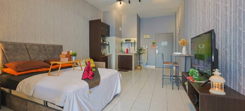 位于双威的1卧室公寓-35平方米|带1个独立浴室(5Mins to Sunway Pyramid #Subang SS15 Cozy Studio Menara Rajawali)图片