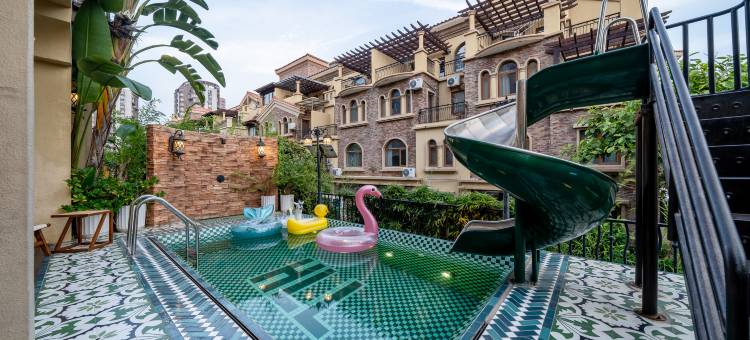 东山海蓝蓝温泉泳池度假别墅图片