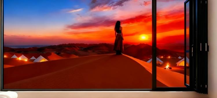 璞舍·Lake view设计师Villa湖景度假美宿(沙坡头区店)图片