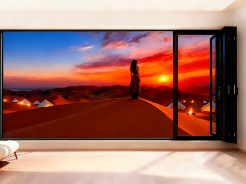 璞舍·Lake view设计师Villa湖景度假美宿(沙坡头区店)