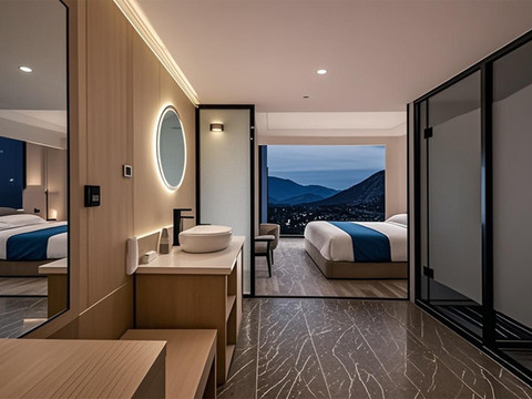 夕宿·莱晨丨Enjoy·PleasantJourney城景酒店(贵阳高铁北站店)