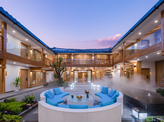 悦豪丨空间美学艺术设计师私人度假庭院(丽江大水车店)