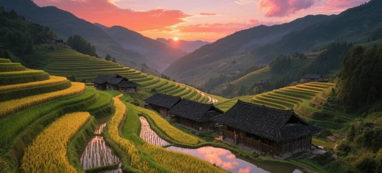 从江加榜梯田万云观景民宿图片