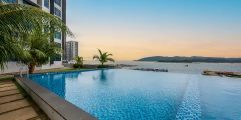 哥打基納巴盧傑塞爾頓碼頭高級套房公寓