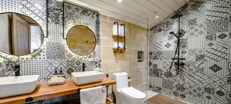 Nyaman别墅(Nyaman Villas by EVDEkimi – romantic escape among rice fields w/pool, terrace - Long stay extras)图片