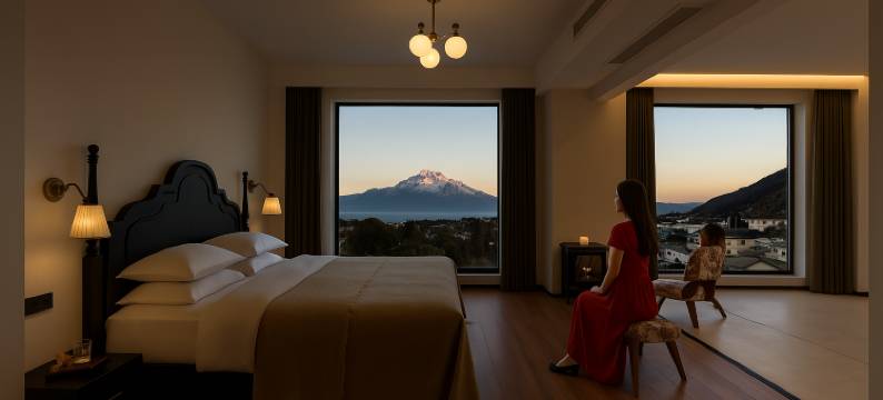 麓鸣·山赞｜雪山IMAX电影画框·日照金山揽景云宿(丽江古城店)图片