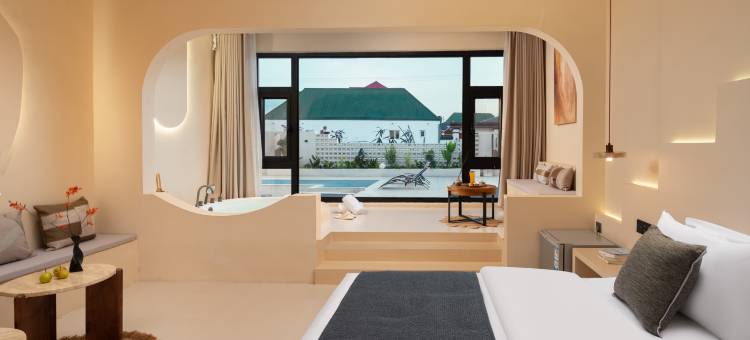 归筑·Home Haven｜设计师泳池度假美宿(特克斯八卦城店)图片