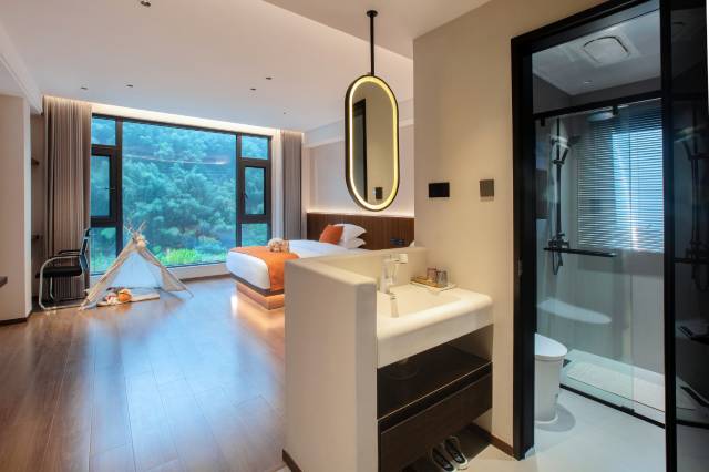 倚岚御墅Warmth 生态氧吧|简奢氛围亲子度假艺宿(汤口南大门店)图片