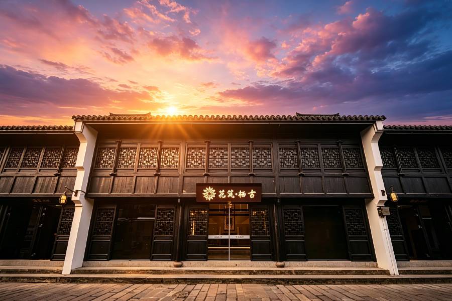 花築·棲古隱巷·府城千年|原木雅緻美宿(臨海紫陽街台州府城店)