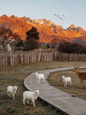 不晚里予·日照金山｜雪山全景度假酒店(白沙古镇店)图片
