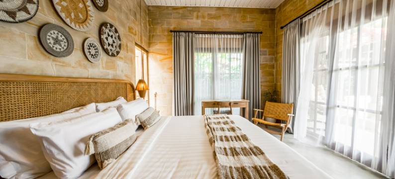 Nyaman别墅(Nyaman Villas by EVDEkimi – romantic escape among rice fields w/pool, terrace - Long stay extras)图片