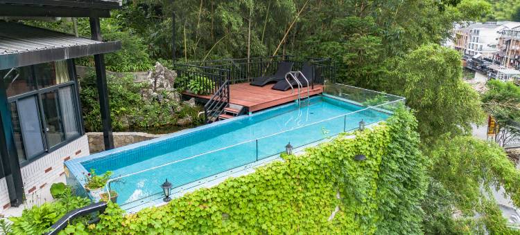 安吉青竹园·临溪·半空泳池·电梯房观景民宿图片