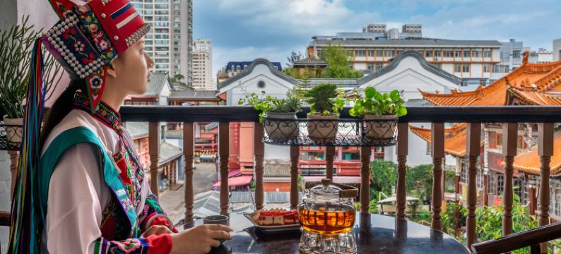 昆明枕石卧云精品酒店(南屏步行街金马碧鸡坊店)图片