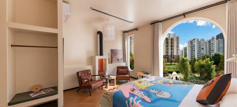 春屿竹丨高空夜景180°法式亲子House庭院(陶溪川文创街店)图片