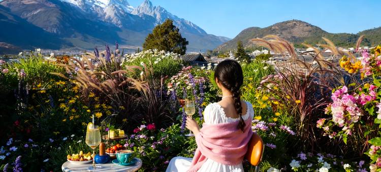 一生有你丨CafeCoco雪山胜景屋顶咖·啡设计师民宿(古城大水车店)图片