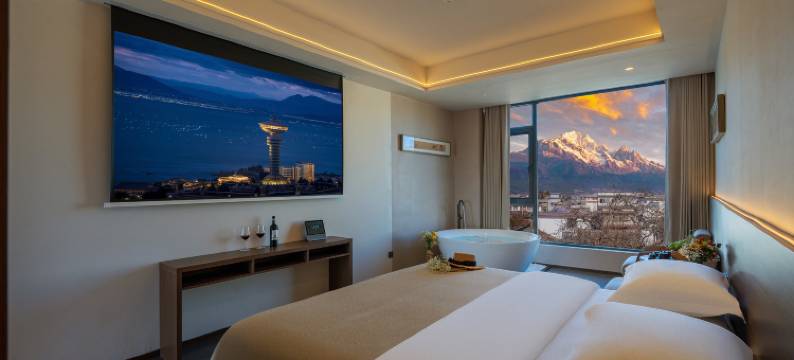 雪山来信·日照金山｜云境私汤雪山全景度假美宿(白沙古镇店)图片