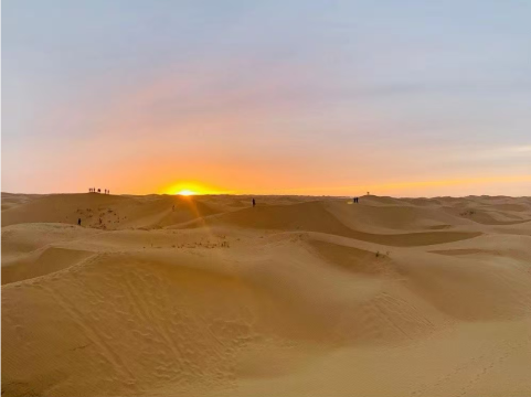 沙漠集市露营地图片