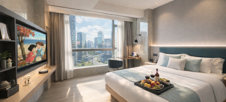 潮漫酒店(珠海·金湾机场唐人街市场店)图片