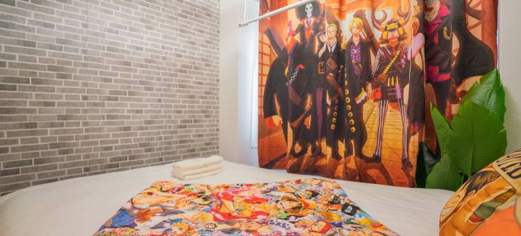 フォルモント寺田町204 - 海贼王主题公寓，寺田町站步行8分(Baden² MINPAKU STYLE～ART～TERADACHO - One Piece themed apartment, 8 mins to Teradacho Station)图片
