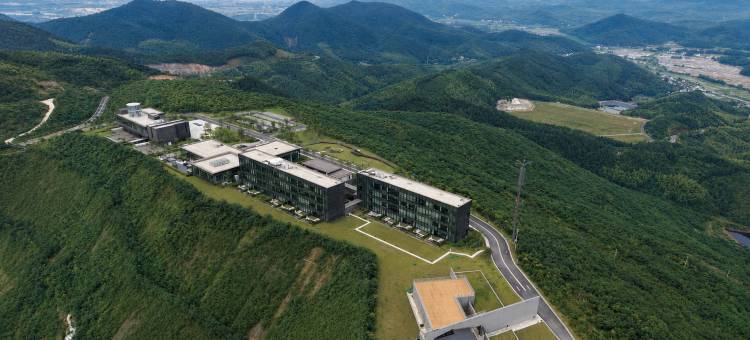 合肥庐江溪地阿兰若落日熔金图片