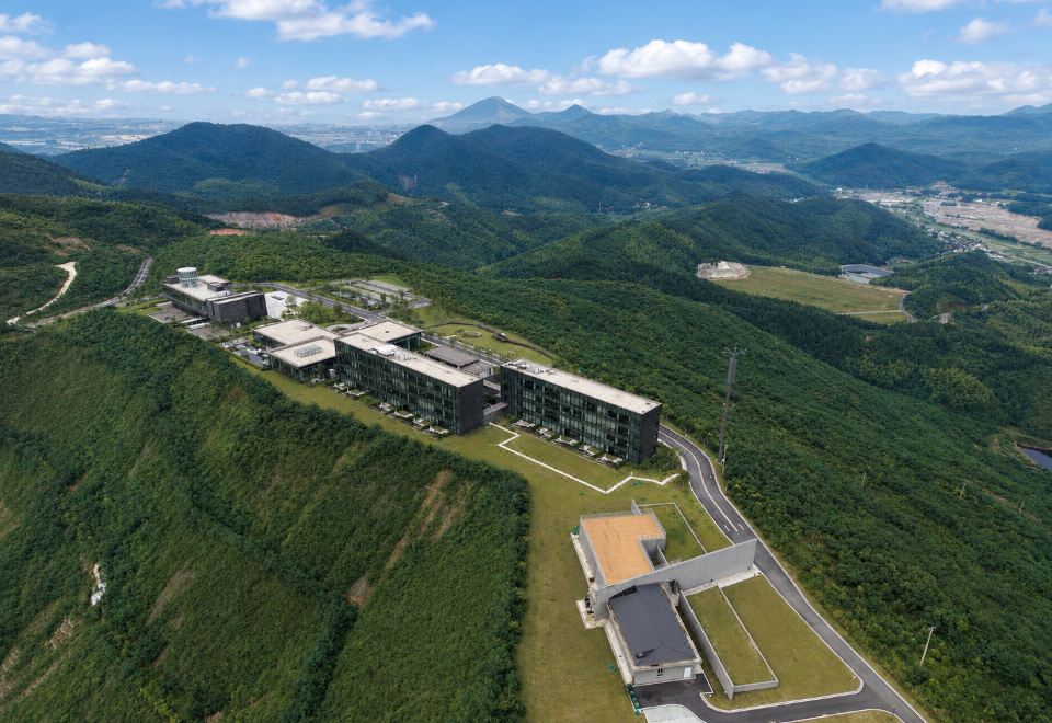 合肥庐江溪地阿兰若落日熔金外景图