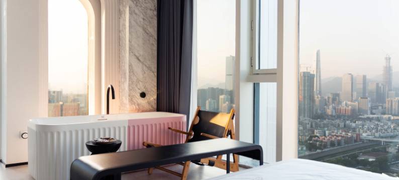 深圳丨天台一号·Skyline·设计民宿(罗湖口岸国贸地铁站店)图片