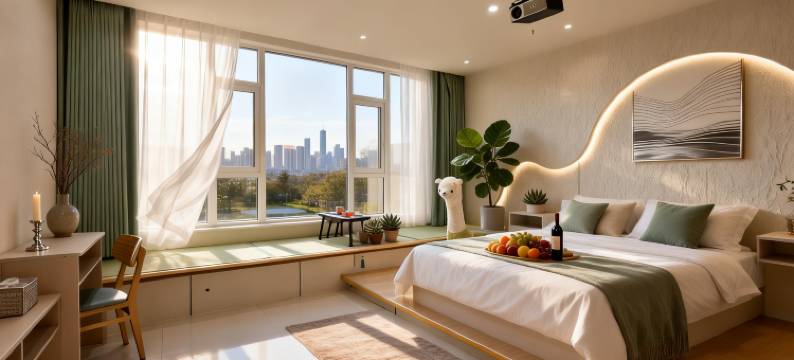 云舍•漫居｜AESTHETIC•FASHION设计民宿(延吉延边大学网红墙店)图片