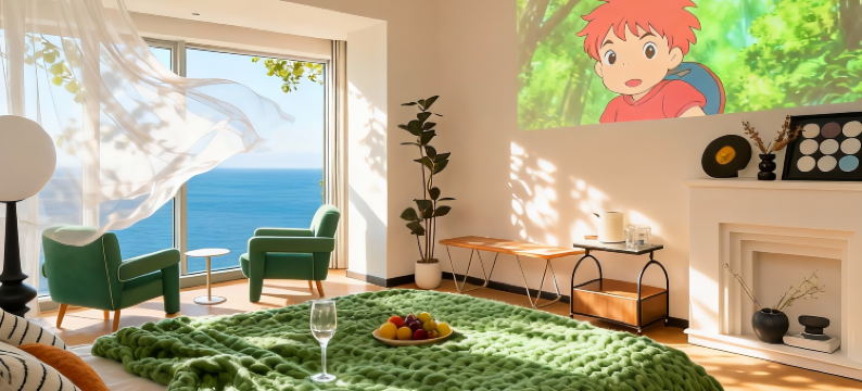 烟台•海阁云舍｜SeaviewWwmmProjectionRo定制感民宿(滨海广场店)图片