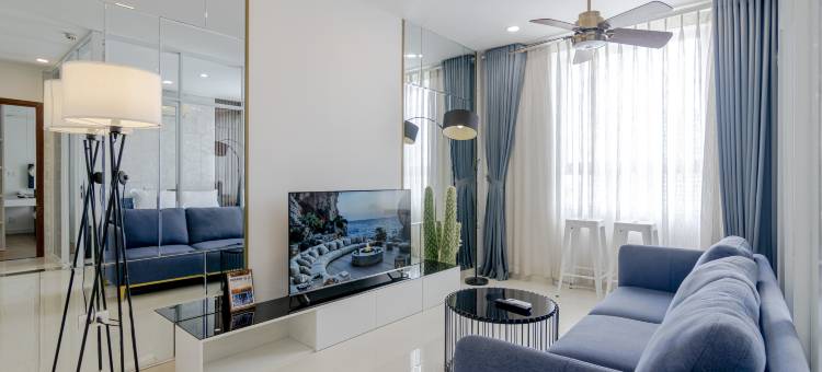 河畔市中心公寓，靠近滨城市场，免费泳池(Riverside City Center Apartment near Ben Thanh Market | Free Pool)图片