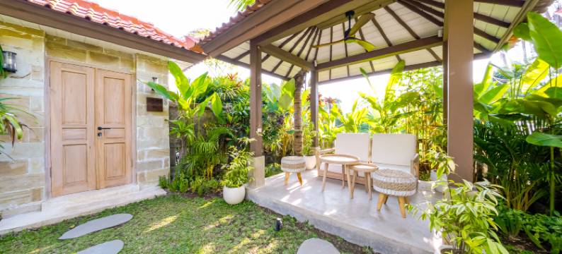 Nyaman别墅(Nyaman Villas by EVDEkimi – romantic escape among rice fields w/pool, terrace - Long stay extras)图片