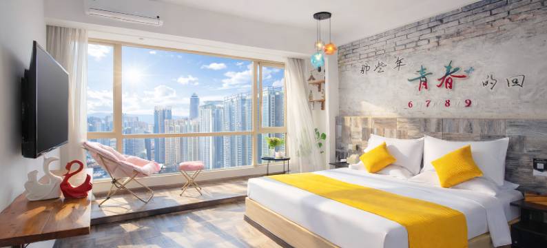 GY stay摩天1号艺术影音观景酒店(花果园购物中心白宫双子塔店)图片