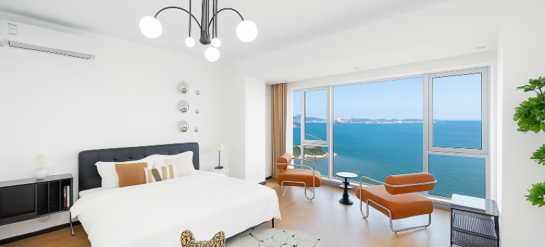 烟台•海阁云舍｜SeaviewWwmmProjectionRo定制感民宿(滨海广场店)图片